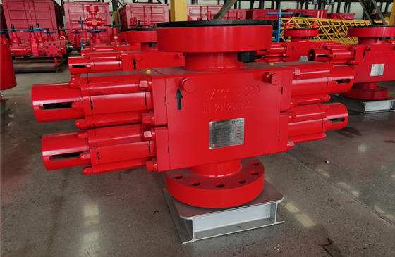 Εγχειρίδιο Δύο Ram BOP πίεση 5000PSI 7-1/16 "Προστασία από εκρήξεις πετρελαϊκών πετρελαίων