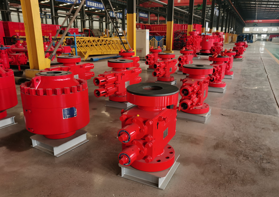 Εγχειρίδιο Δύο Ram BOP πίεση 5000PSI 7-1/16 "Προστασία από εκρήξεις πετρελαϊκών πετρελαίων