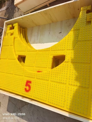 2200X1800 MM Γυριστικό τραπέζι Αντιστροφή υλικό PU Κίτρινο χρώμα με ατσάλινα καρφιά